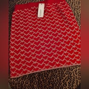 Heart skirt ♥️ red & gold